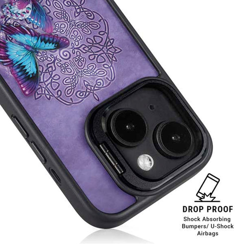 Butterfly Celtic Knot by Brigid Ashwood iPhone 15 Kickstand Case